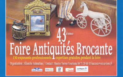 2, 3, 4 août 2019  :  Foire à la brocante d’Allanche